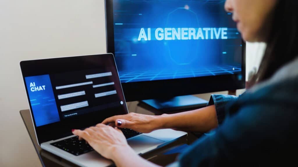 ai generative app woman
